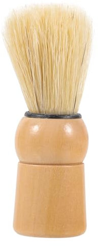 MUSISALY Rundbürste Für Bart Rasierschaumpinsel Holzgriff Bartbürste Schnurrbartpinsel Friseurpinsel Reinigungsbürste Für Gebrochenes Haar Manuelle Rasur Mehrzweck