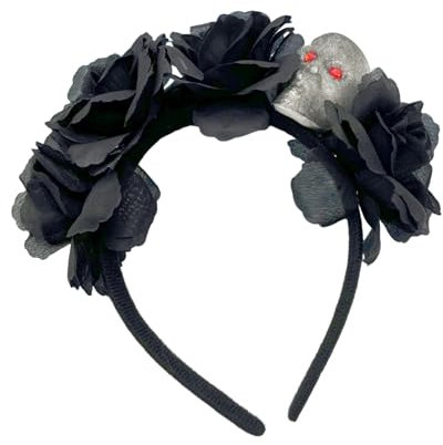Dia De Los Muertos Haarreif - La Catrina Kopfschmuck für Halloween und Tag Der Toten