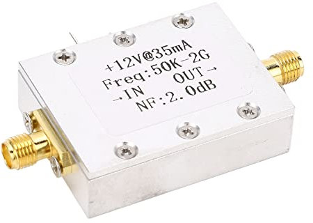 Amplificador de Banda Ancha 50K?2GHZ LNA Amplificador de bajo Ruido 31dB Alta Ganancia DC 9?15V Accesorio Amplificador de Banda AnchaAmplificador LNAAmplificador de Banda