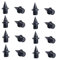 Oshhni 16 piezas de clavos para pista, clavos para zapatillas de atletismo, de acero ligero, prácticos, para hombres y mujeres, para atletismo, carreras, Negro