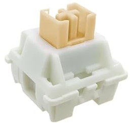 Outemu Switches Lubed Mechanical Keyboard Switch 5Pin Silent Tactile Linear Cream Blue Yellow Custom Gaming RGB MX Switches IDGTTLDF(Silent Cream Yellow,Taglia unica)