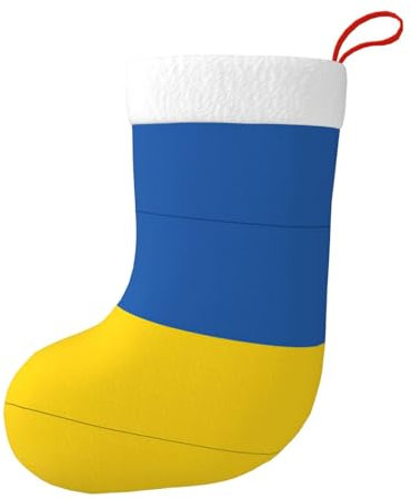 YQTGBCED Socken mit Flagge der Ukraine, festliche Ornamente, einzigartige dekorative Socken, traditionelle Weihnachtssocken, Schwarz , Einheitsgröße