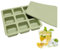 Ice Trays for Freezer with Lid, Silicone Soup Freezer Molds 9-Grid Freezer Cubes, Square Ice Mold, Cocktail Ice Molds, Large Ice Tray for Alcohol, Coffee, Beverages