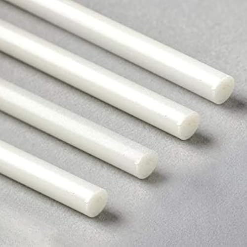 4mm Fibreglass Rods Clear Strong & Flexible High Quality Lightweight Poles Rods (60cm to 3m) (5, 60cm)