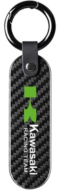 Moto Fibre de carbone Porte-clés pour Kawasaki Accessoires de moto,Black-A