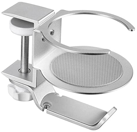 Maigridy Portable Headphone Stand 2 In 1 PC Gaming Headset Holder Desktop Table Perfect Home Desktop Accessories Stand Bracket Hanger