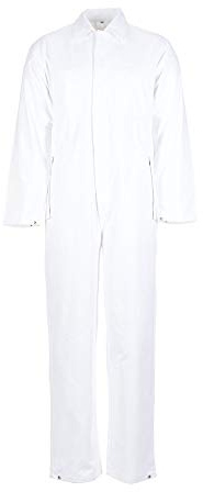 Planam 5350058 Food Herren Overall, Reinweiß, Größe 58