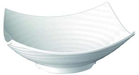 APS 83787 Schale GLOBAL BUFFET, 40 x 40 cm, Höhe 13,5 cm, 5 Liter, Melamin, weiß
