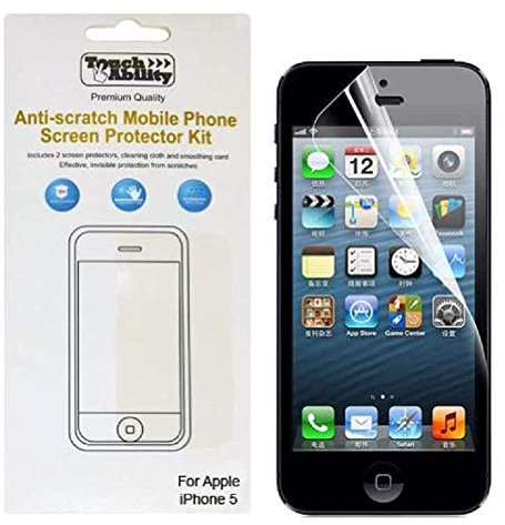 TouchAbility Premium Quality Anti-scratch Screen Protector Kit For iPhone 5/5C/5S/SE