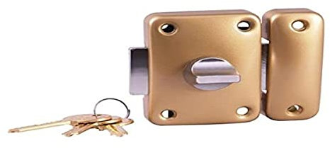 Bricard 1985 Verrou pratic à bouton Cylindre de 45 mm diamètre 22 mm Doré