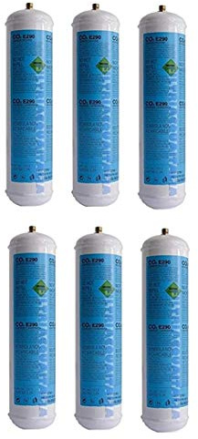 6 Bombola Gas Co2 600 Gr E290 Gasatore Monouso Frizzante Valvola. 11X1 FILTRI ACQUA ITALIA®
