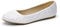 DREAM PAIRS Womens Ballet Flat Slip-on Rhinestone Ballerina Pumps Shoes Loafers,Size 10,White,Sole-Shine