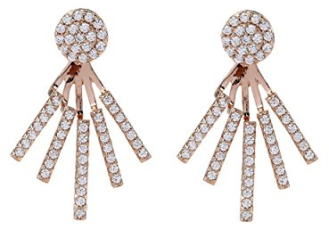 SIF JAKOBS JEWELLERY Ohrstecker Ear Jackets Siena aus rosévergoldetem 925 Sterling Silber