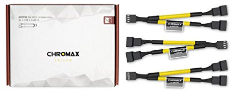 Noctua NA-SYC1 chromax.yellow, 4-Pin Y-Cables (Yellow)
