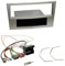 Einbauset : Autoradio Radioblende Radio Blende mit Ablagefach - Satin Stone + Quadlock Adapter+Antennenadapter+Entriegelungswerkzeug für Opel Antara, Astra H, Corsa D, Zafira B ab 2004