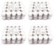pajoma Lot de 400 bougies chauffe-plat blanches non parfumées de 3,8 cm - Durée de combustion : 4 heures.