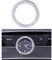 Mercedes Zubehör Benz Teile Bling W205 W213 C217 C E S-Klasse AMG-Uhr Runde Mittelkonsole Panel Caps Abdeckungen Decals Aufkleber Innenseite Mitte Dekorationen Damen Herren Kristall (Silber)