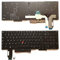 Junweier Clavier Français AZERTY rétro-éclairé pour Lenovo thinkpad E580 20ks 20kt L580 L590 P52 P72 E590 E585 E595 T590 T15 P15S P53S 01YP680 01YP640 01YP560 SN5372BL 01YP600 01YP760 FR