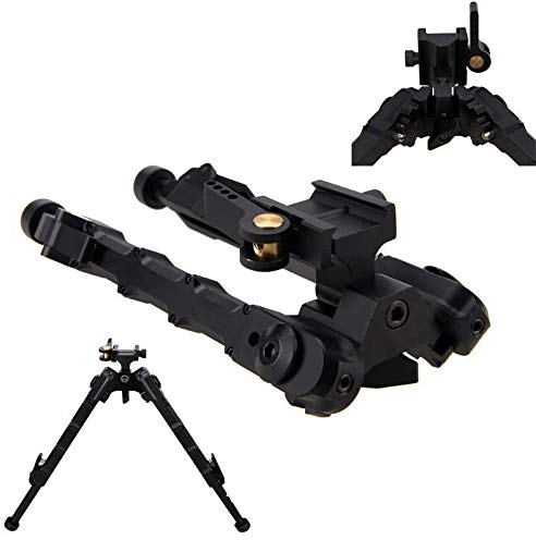 Gocheer Trípode de Rifle de Aire táctico al Aire Libre V9 M-LOK Bípode 6-9 Pulgadas Caza y Disparo al Aire Libre