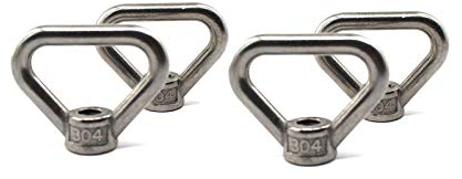 4 Stück M8 304 Edelstahl Heavy Duty Hebeöse Mutter Dreieck Form Schraubverschluss