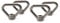4 pcs of M8 304 Stainless Steel Heavy Duty Lifting Eye nut Triangle Shaped Screw Fastener