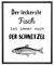 Din A4 Kunstdruck ohne Rahmen - Lustiger Spruch - Fisch Schnitzel - Kochen Essen Küche Esszimmer Humor Druck Poster Bild
