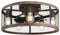 Ohniyou Ventilador de techo de montaje empotrado de 20 pulgadas con luces y mando a distancia, pequeño ventilador de techo de granja vintage de perfil bajo cerrado para dormitorio comedor