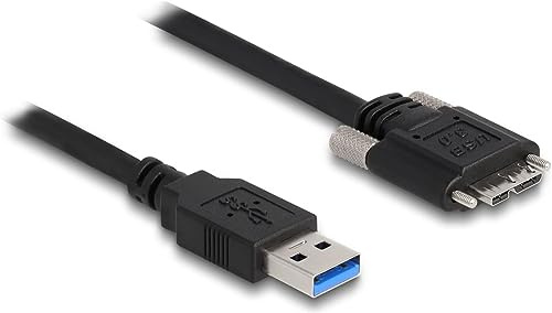 Delock Kabel USB 3.0 Typ-A Stecker zu Typ Micro-B Stecker mit Schrauben 2 m