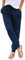 Hose Damen Sommer Casual Baumwolle Leinen Stoffhose Einfarbig Freizeithose Stretch Leicht Leinenhose Straight Leg Hose und Taschen (Z Navy blau, XL)