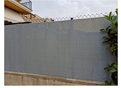 JORON Sichtschutzmatte PVC Sichtschutzzaun Sichtschutz Windschutz für Garten Balkon Terrasse - 100 x 300cm | Anthrazit