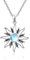 ZIPPICE Mondstein Sonne Halskette 925 Sterling Silber Sonne und Mond Halskette Anhänger Mondstein Kette Schmuck Geschenke für Damen Frauen Mädchen (Mondstein)