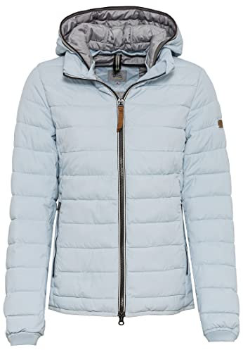 camel active Damen leichte Steppjacke mit Abnehmbarer Kapuze Hellblau, womenswear-34