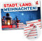 RUDY GAMES - Stadt, Land, Weihnachten! - Laterne (Block) - Stadt, Land, Fluss Vorlage Block für Kinder und Familien - Wichtelgeschenk | Familienspiel | Mitbringsel……