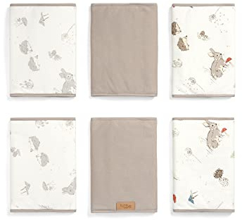 Tutti Bambini Cot Wraps 6-Pack | Super Soft Bamboo Cotton, Protective Padding with Fastening, 45x23.5cm Universal Fit | Cocoon