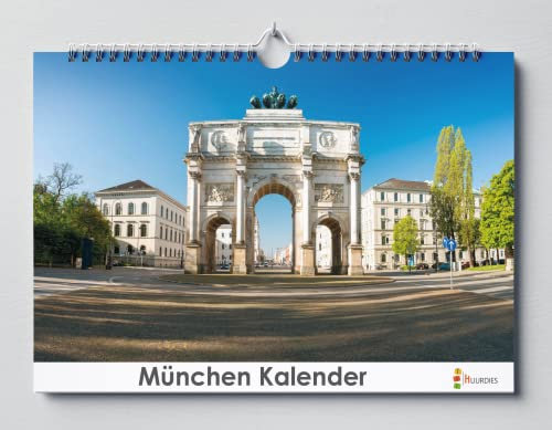 Huurdies ® - Deutsche Städte Geburtstagskalender - 35x24cm - Wandkalender -. (München)