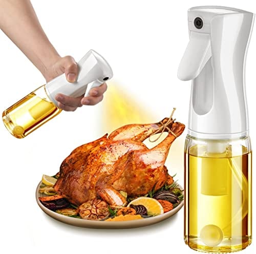 Pulverizador de Aceite, Aceitera de Spray para Cocina con Bomba de Presión, Dispensador de Aceite, Vaporizador de Aceite y Vinagre para Freidora de Aire, Ideal para Barbacoa, Ensalada y Hornear, 300ML