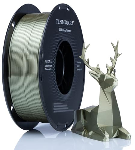 Ultra Silk+ PLA Filament 1.75 mm, TINMORRY 3D Drucker Filament, 1 kg, 1 Spule, Bronze
