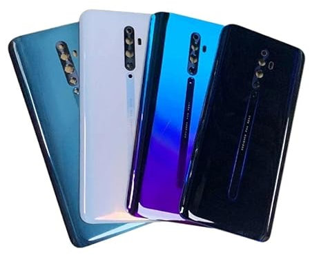 SHOWGOOD Coque de batterie arrière pour Oppo Reno 2 2Z avec logo Pièce de rechange (Reno 2Z Blanc)