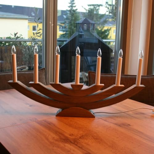 Holz-Leuchter Navida (groß, braun)