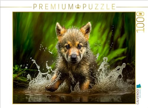 CALVENDO Puzzle Der Wolf | 1000 Teile Lege-Größe 64 x 48 cm Foto-Puzzle für glückliche Stunden