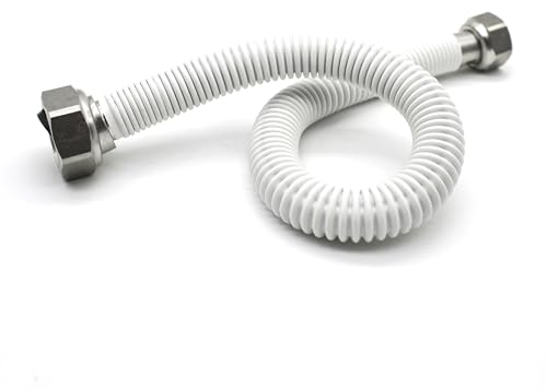 DOJA Barcelona | Latiguillos Extensible Gas | H-H | 1/2 | 500-850mm | Pack 1 | Latiguillo Gas Natural, Latiguillo de Gas Butano/Propano para Estufa, calentador de Agua, Secador
