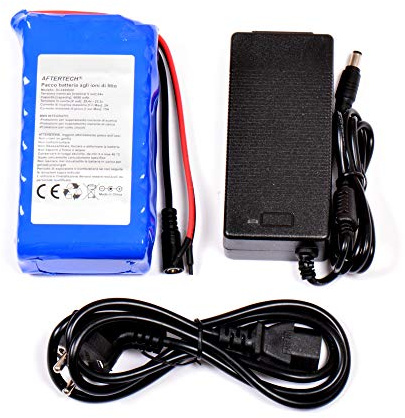 AFTERTECH PACCO BATTERIA PILA 24V 6Ah RICARICABILE AL LITIO 135x68x38mm 6000mAh 24volt 7s2p H1E1