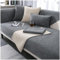 NUODWELL Weicher Chenille Sofabezug für 1/2/3/4-Sitzer, Sofabezug Ecksofa L Form, Rutschfester Sofa Überzug, waschbarer Möbelschutz für Wohnzimmer (Hellgrau, 90 x 160 cm), AB55236