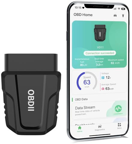 OBD2 Scanner Bluetooth - Auto Scanner für iPhone iOS & Android, Sport Produkt 5.4 OBD Code Reader Auto Diagnose Scanner Werkzeug mit Live Daten
