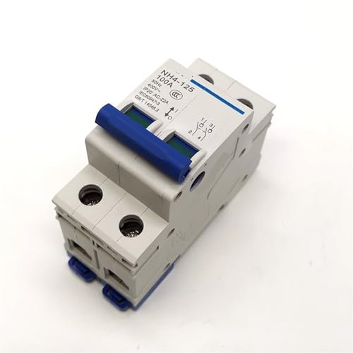 Interrupteur sectionneur NH4-125 2P 32A 63A 100A 125A, interrupteur d'isolement, disjoncteur d'isolement, 1 pièce(Size:63A)