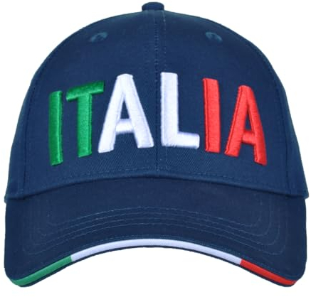 FIGC Unisex 253305 Italia Baseballkappe, blau, One Size