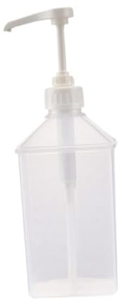 Distributeur de Sauce à Pompe à Condiments, Transparent 1l Recipient Sauce, Sauce Pompe Bouteille Vide En Plastique Sirop Sauce Ketchup, Bouteille à Condiments pour Vinaigrette, Sauce Barbecue, 8CC