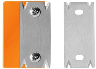 Furnierkantenschneider, Tragbar Manueller Kantenanleimschneider, Kantenschneider für Holzbearbeitung, Rutschfest Handhobel für Holz PVC ABS Kantenschneider Entgratwerkzeug Orange+ 1 Ersatzklinge