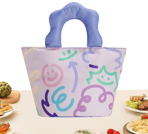 Isolierte Lunchtasche, Cartoon-Motiv, Kinder-Lunchbox für Schule, schöne Schüler-Lunch-Tasche, verdickte Isolierung, Aluminiumfolie, Aufbewahrungstasche