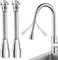 Wasserhahn Verlängerung Küche, 2 Stück 360° Schwenkbarer Multifunktionaler Faucet Extender Armatur 14cm Wasserhahnverlängerung für Küche Waschbecken Badewanne